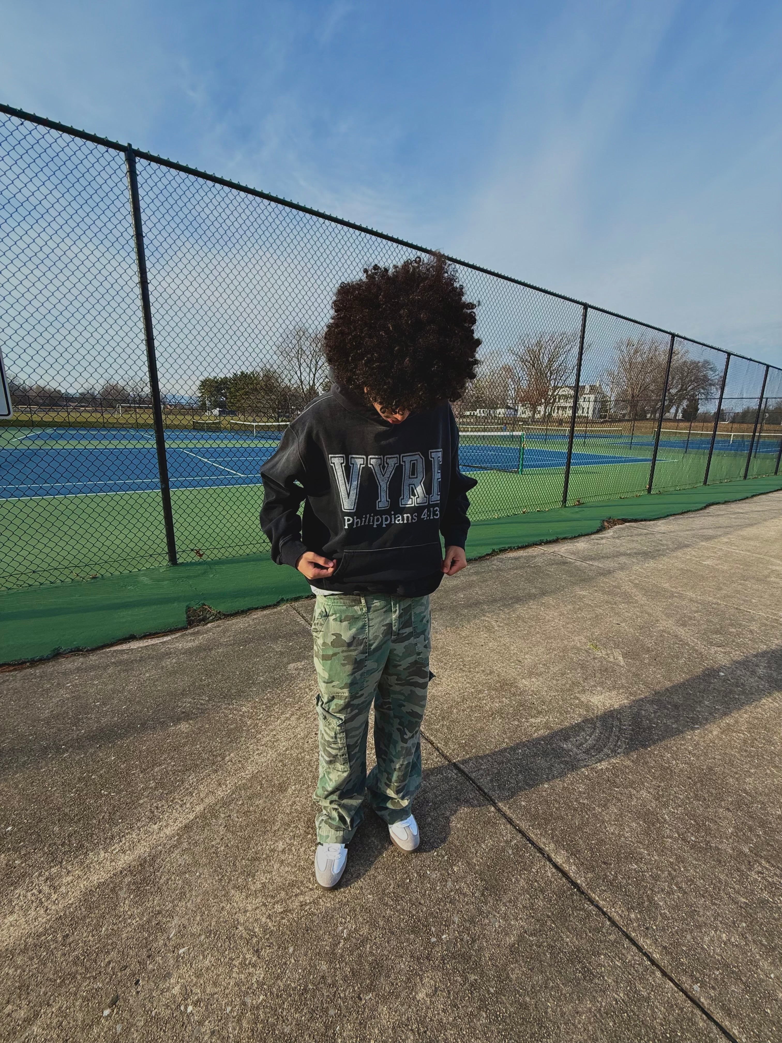 "VYRE" Heavyweight Sunfade Oversized Hoodie