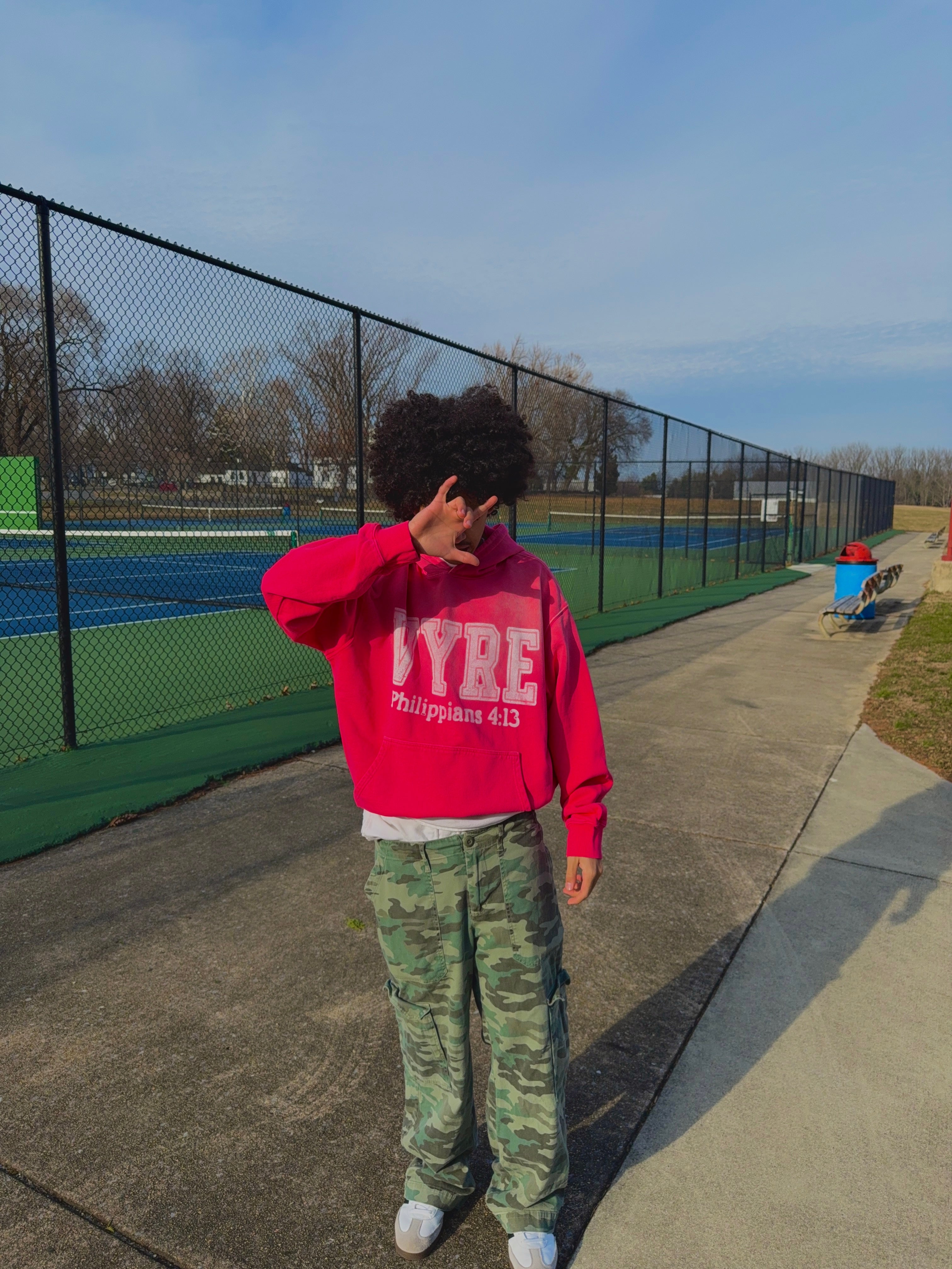 "VYRE" Heavyweight Sunfade Oversized Hoodie